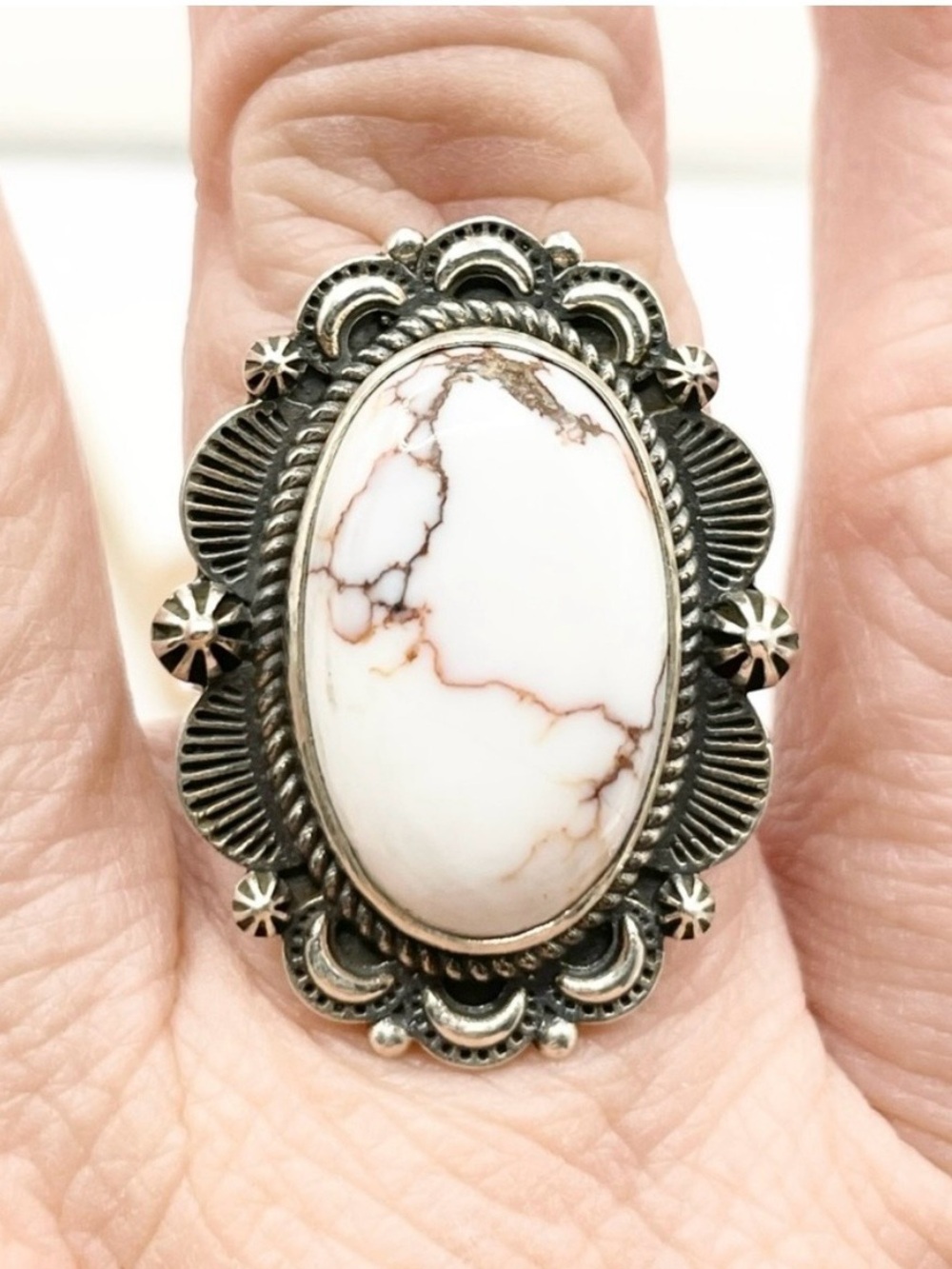 Size 8.5 Wildhorse 925 Sterling Silver Ring